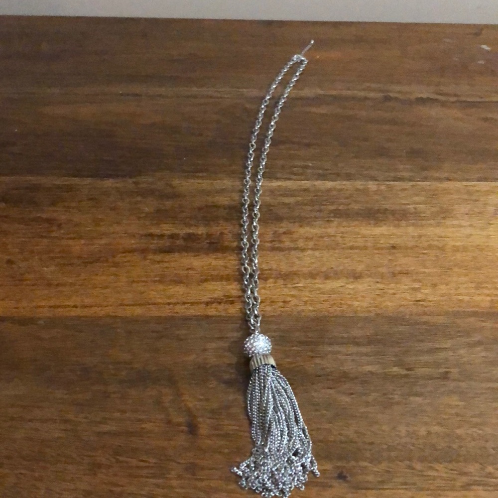 NY&C silver tassel necklace
